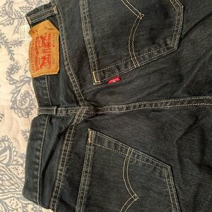 Levi's Men’s Black Straight-Leg Denim Jeans